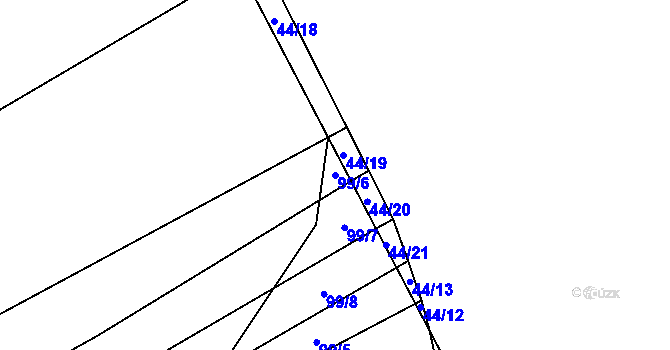 Parcela st. 99/6 v KÚ Kobylí Hlava, Katastrální mapa