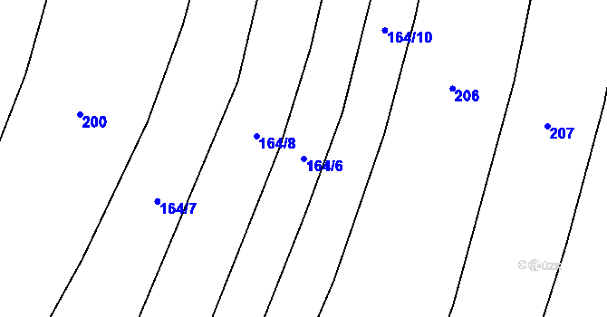 Parcela st. 164/6 v KÚ Kobylí Hlava, Katastrální mapa