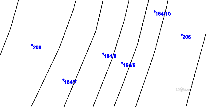 Parcela st. 164/8 v KÚ Kobylí Hlava, Katastrální mapa