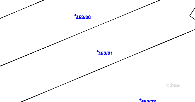 Parcela st. 452/21 v KÚ Kobylí Hlava, Katastrální mapa