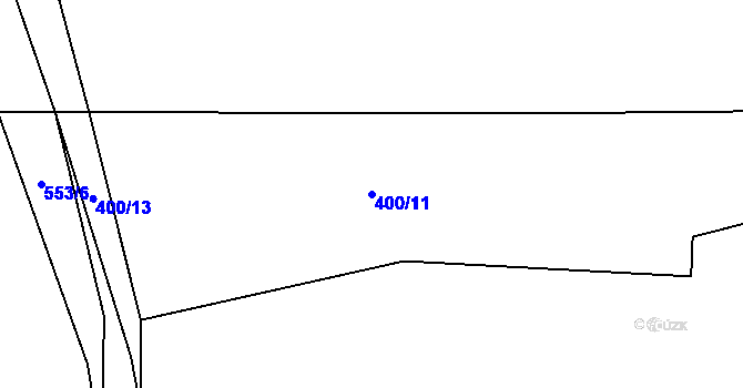 Parcela st. 400/11 v KÚ Kobylí Hlava, Katastrální mapa