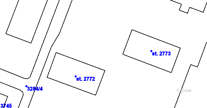 Parcela st. 4463 v KÚ Zlín, Katastrální mapa