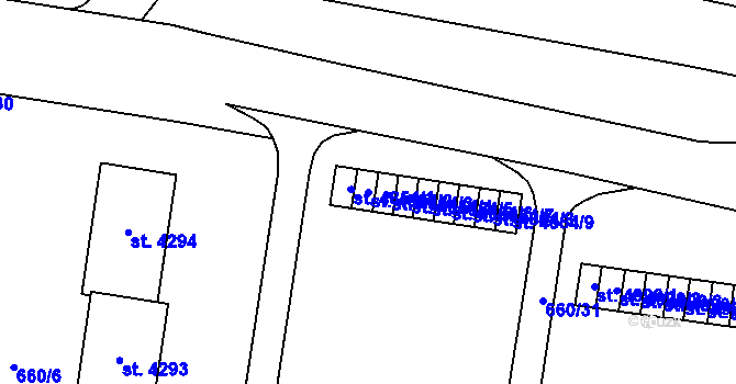 Parcela st. 4854/2 v KÚ Zlín, Katastrální mapa