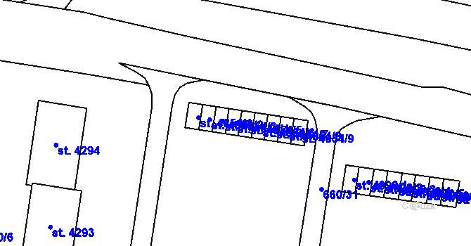 Parcela st. 4854/4 v KÚ Zlín, Katastrální mapa