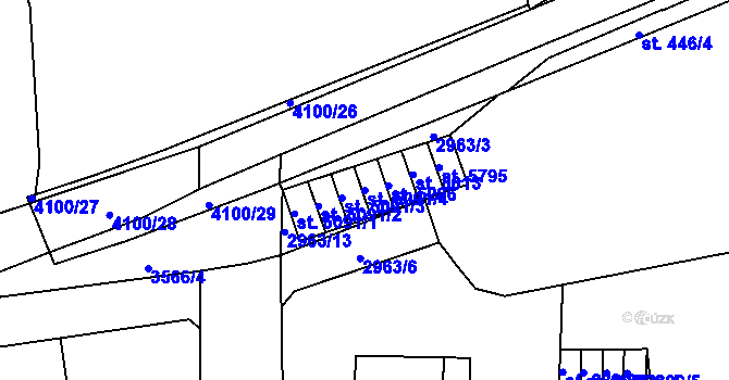 Parcela st. 5091/4 v KÚ Zlín, Katastrální mapa