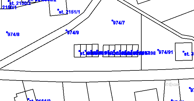 Parcela st. 8426 v KÚ Zlín, Katastrální mapa