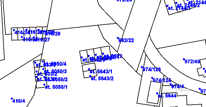 Parcela st. 8622 v KÚ Zlín, Katastrální mapa