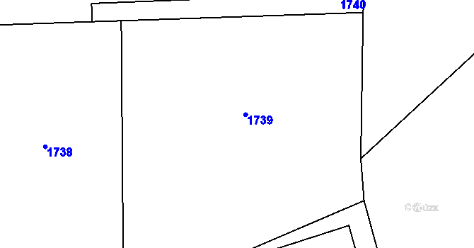 Parcela st. 1012/7 v KÚ Příluky u Zlína, Katastrální mapa