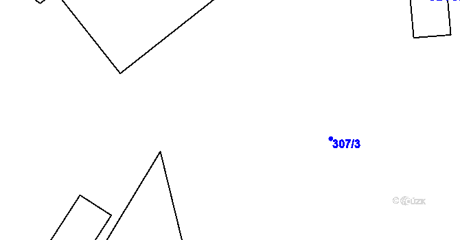 Parcela st. 323/5 v KÚ Louky nad Dřevnicí, Katastrální mapa