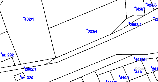 Parcela st. 402/3 v KÚ Louky nad Dřevnicí, Katastrální mapa