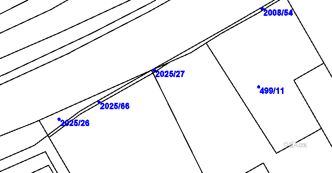 Parcela st. 525/4 v KÚ Louky nad Dřevnicí, Katastrální mapa