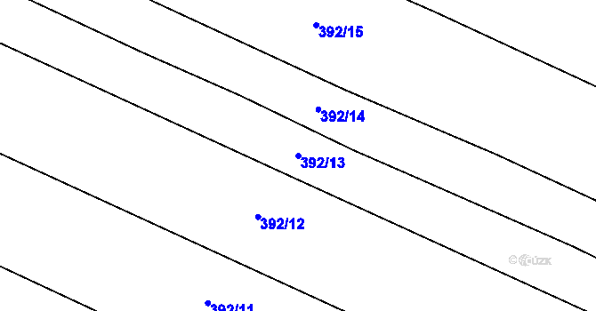 Parcela st. 392/13 v KÚ Žipotín, Katastrální mapa