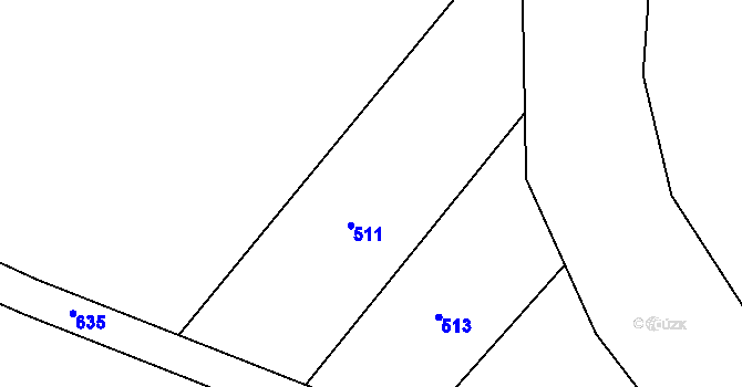 Parcela st. 417/4 v KÚ Žipotín, Katastrální mapa