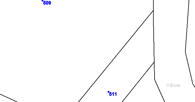 Parcela st. 417/5 v KÚ Žipotín, Katastrální mapa