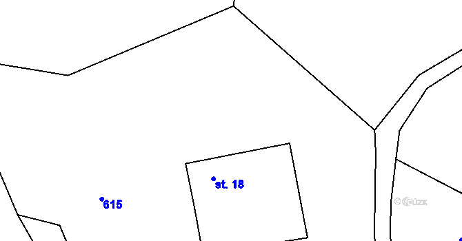 Parcela st. 36/3 v KÚ Žipotín, Katastrální mapa