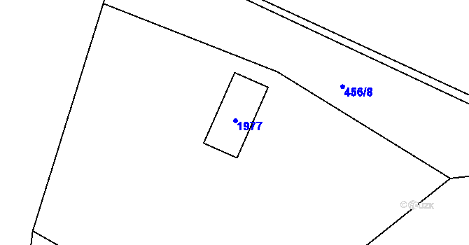 Parcela st. 202 v KÚ Guty, Katastrální mapa