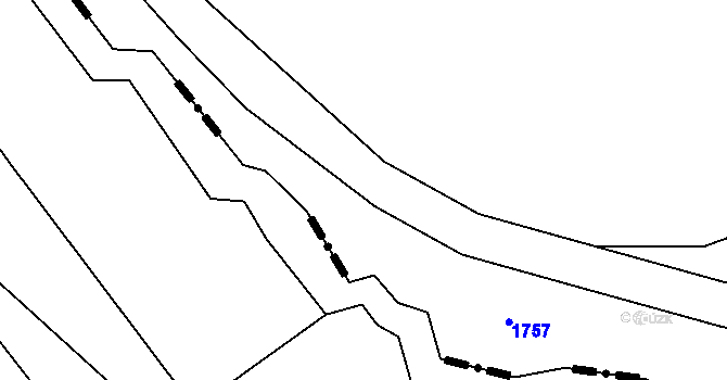 Parcela st. 361/2 v KÚ Habrovany u Řehlovic, Katastrální mapa