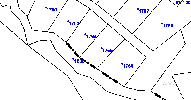 Parcela st. 361/12 v KÚ Habrovany u Řehlovic, Katastrální mapa