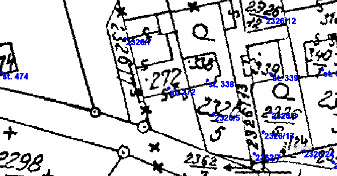 Parcela st. 272 v KÚ Habrovany, Katastrální mapa