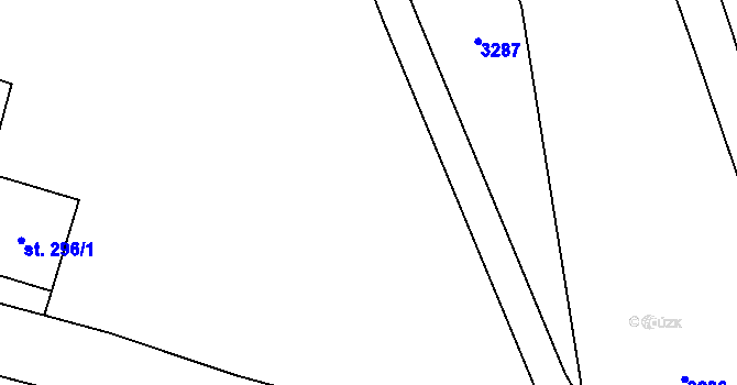 Parcela st. 311/2 v KÚ Habrovany, Katastrální mapa