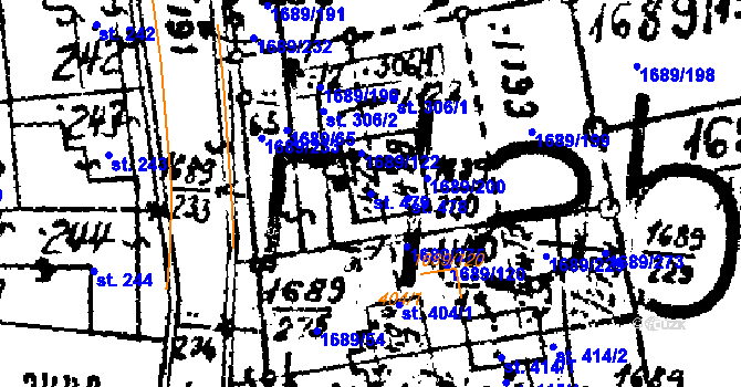 Parcela st. 479 v KÚ Habrovany, Katastrální mapa
