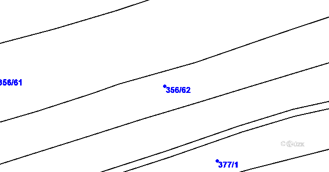 Parcela st. 356/62 v KÚ Habrůvka, Katastrální mapa