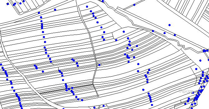 Parcela st. 2207 v KÚ Habry, Katastrální mapa