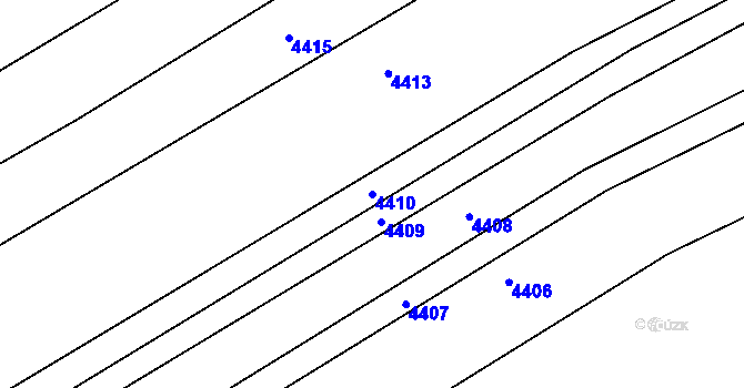 Parcela st. 4410 v KÚ Habry, Katastrální mapa