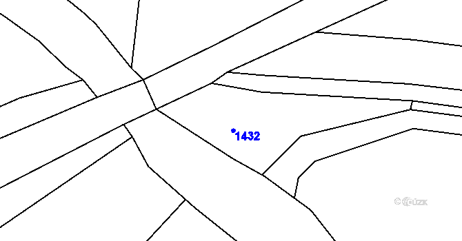 Parcela st. 583/8 v KÚ Habřina, Katastrální mapa