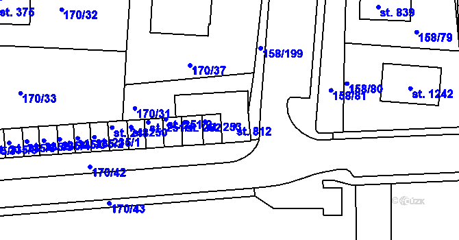 Parcela st. 249 v KÚ Háje u Chebu, Katastrální mapa