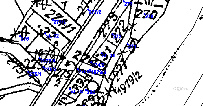 Parcela st. 31 v KÚ Dolní Sytová, Katastrální mapa