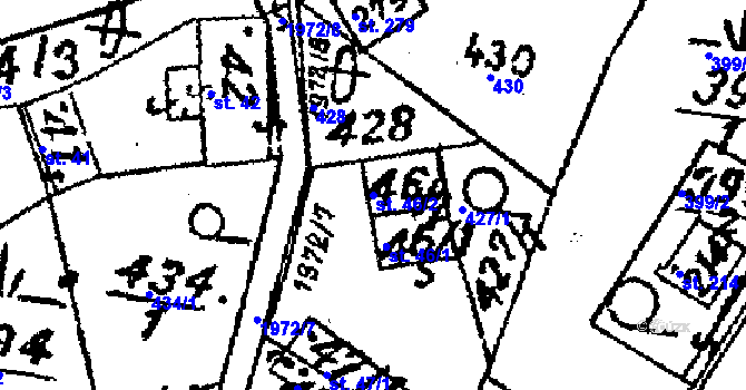 Parcela st. 46/2 v KÚ Dolní Sytová, Katastrální mapa