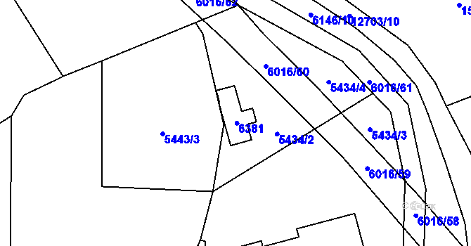 Parcela st. 700 v KÚ Halenkov, Katastrální mapa