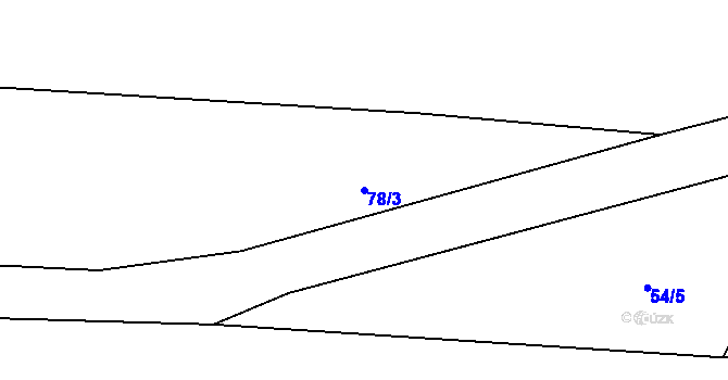 Parcela st. 78/3 v KÚ Hamr na Jezeře, Katastrální mapa