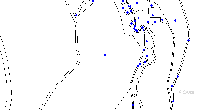 Parcela st. 119/2 v KÚ Křížatky, Katastrální mapa