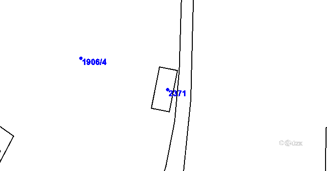 Parcela st. 339 v KÚ Hanušovice, Katastrální mapa