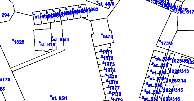 Parcela st. 485/2 v KÚ Harrachov, Katastrální mapa