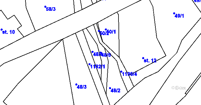 Parcela st. 48/5 v KÚ Harrachov, Katastrální mapa
