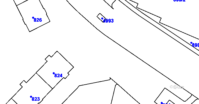 Parcela st. 785 v KÚ Havířov-město, Katastrální mapa