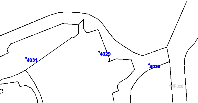 Parcela st. 4029 v KÚ Havířov-město, Katastrální mapa