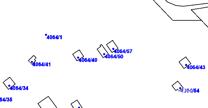 Parcela st. 4064/50 v KÚ Havířov-město, Katastrální mapa