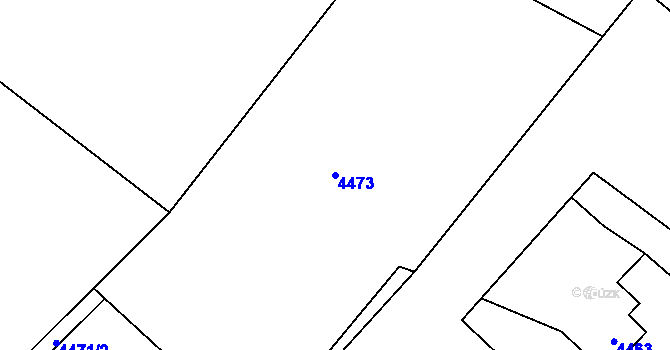 Parcela st. 4473 v KÚ Havířov-město, Katastrální mapa