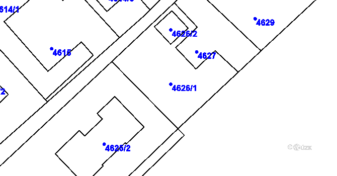 Parcela st. 4626 v KÚ Havířov-město, Katastrální mapa