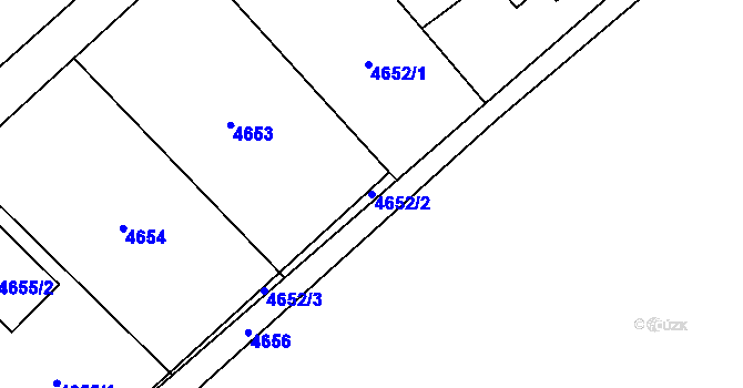 Parcela st. 4652/2 v KÚ Havířov-město, Katastrální mapa