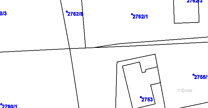 Parcela st. 2763/3 v KÚ Bludovice, Katastrální mapa