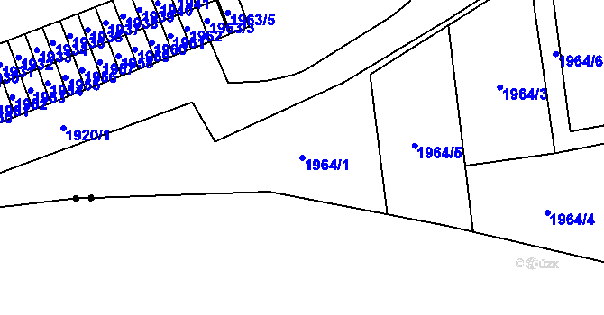 Parcela st. 1964/1 v KÚ Šumbark, Katastrální mapa