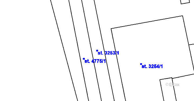 Parcela st. 3253/1 v KÚ Havlíčkův Brod, Katastrální mapa