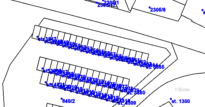 Parcela st. 3858 v KÚ Havlíčkův Brod, Katastrální mapa