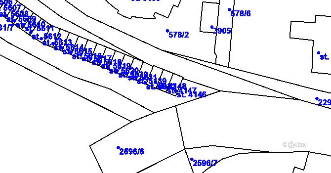Parcela st. 4147 v KÚ Havlíčkův Brod, Katastrální mapa