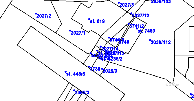 Parcela st. 4235/1 v KÚ Havlíčkův Brod, Katastrální mapa